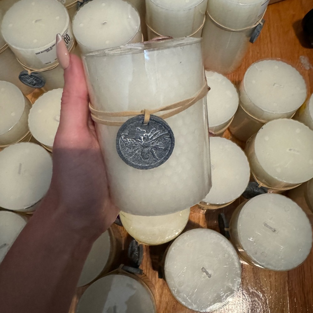 Beeswax wedding candles
